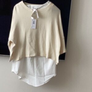 NWT 295$ Derek Lam White 100% cotton Top & Blouse  SIZE 8